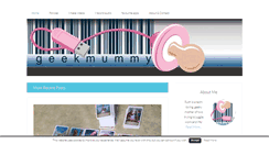 Desktop Screenshot of geekmummy.com